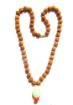 Rudraksha Mala with Green Aventurine Pendant